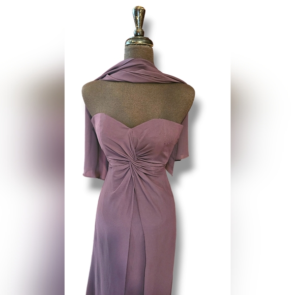 Womens long chiffon dress - Picture 6 of 6